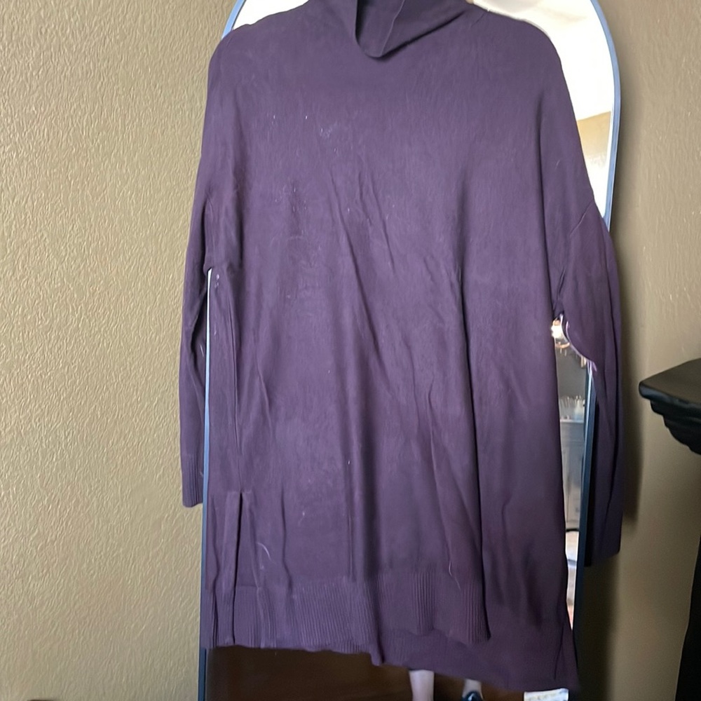 Turtleneck tunic sweater
